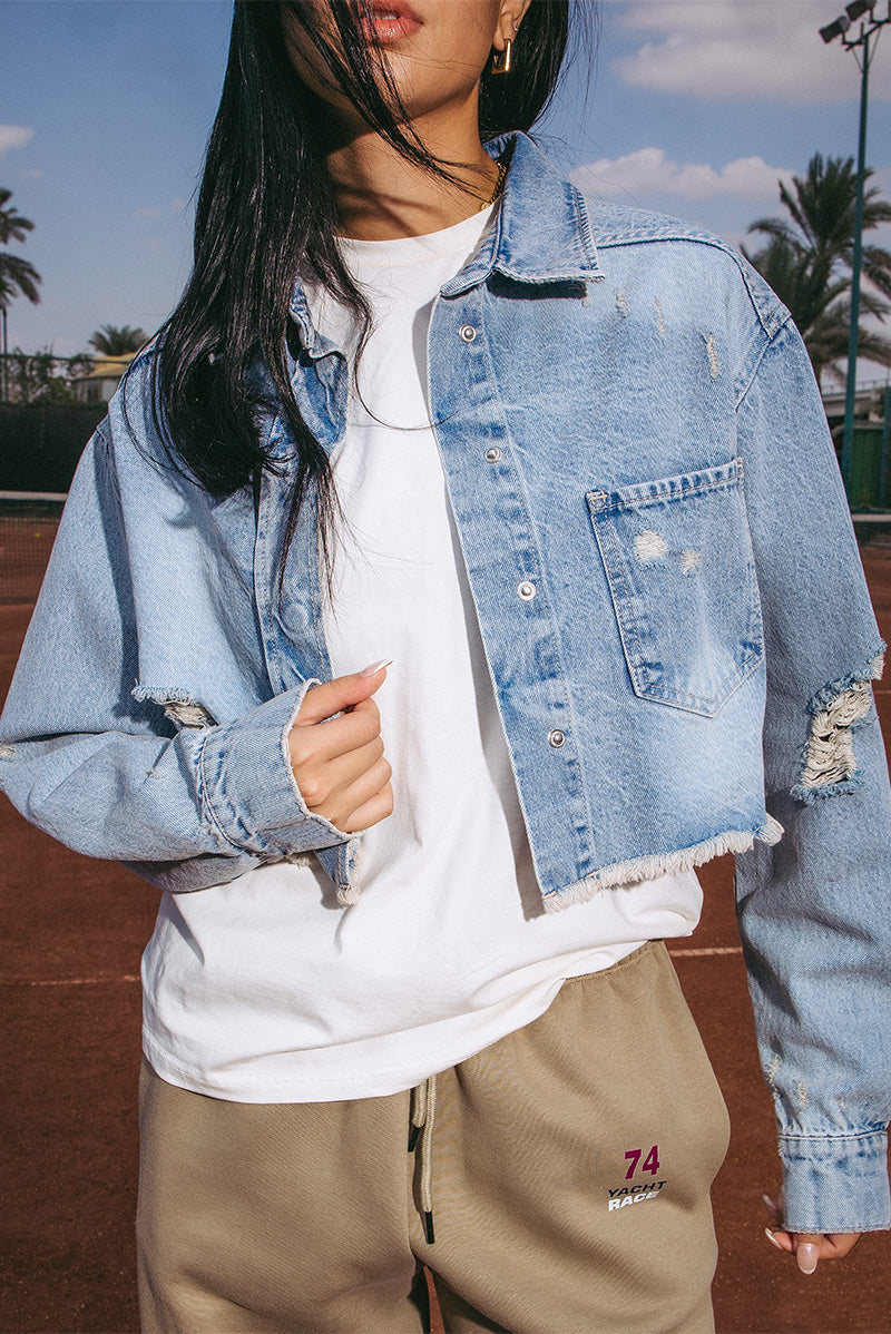 Cropped Denim Jacket