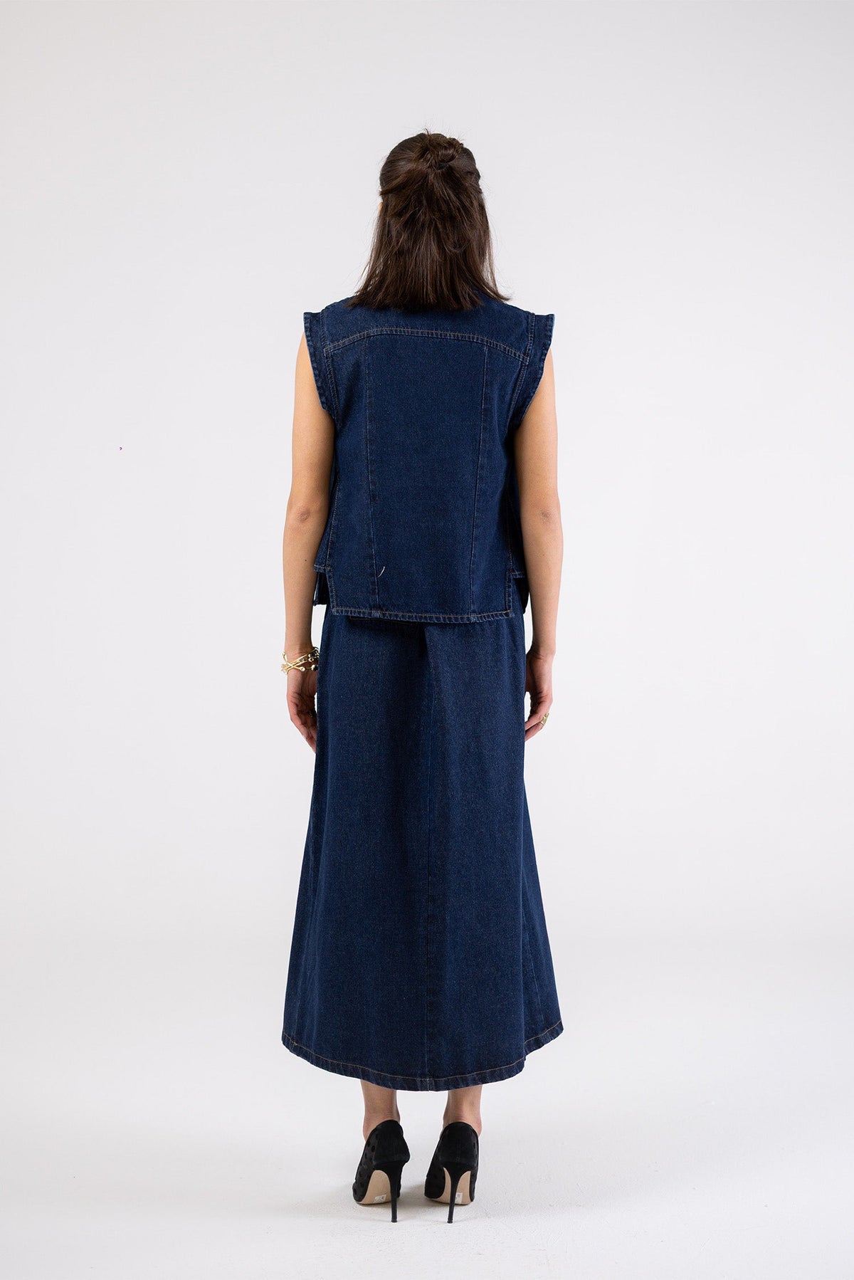 Denim Sleeveless vest