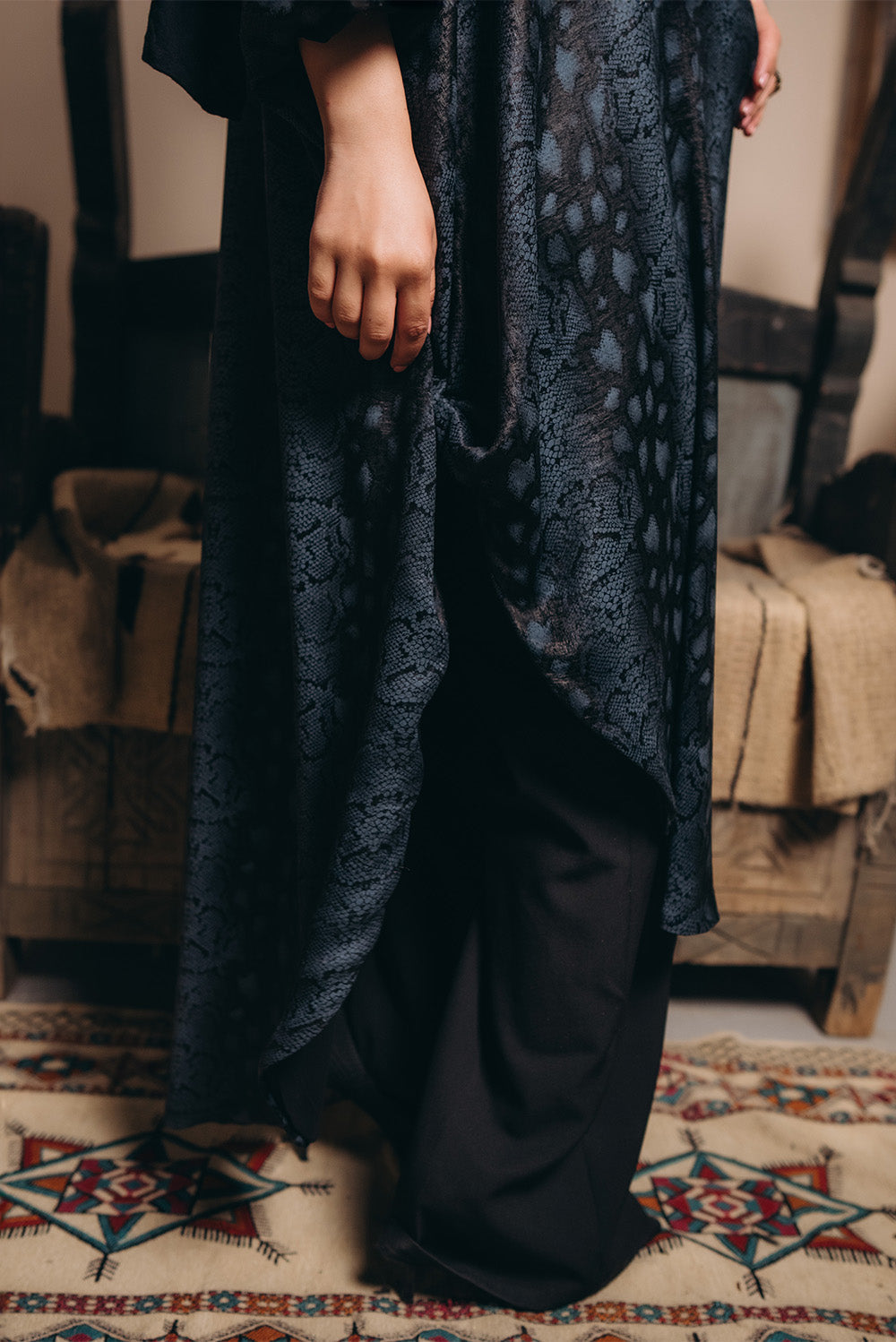 Snake leather Kimono