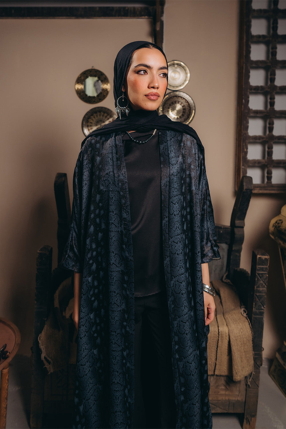 Snake leather Kimono