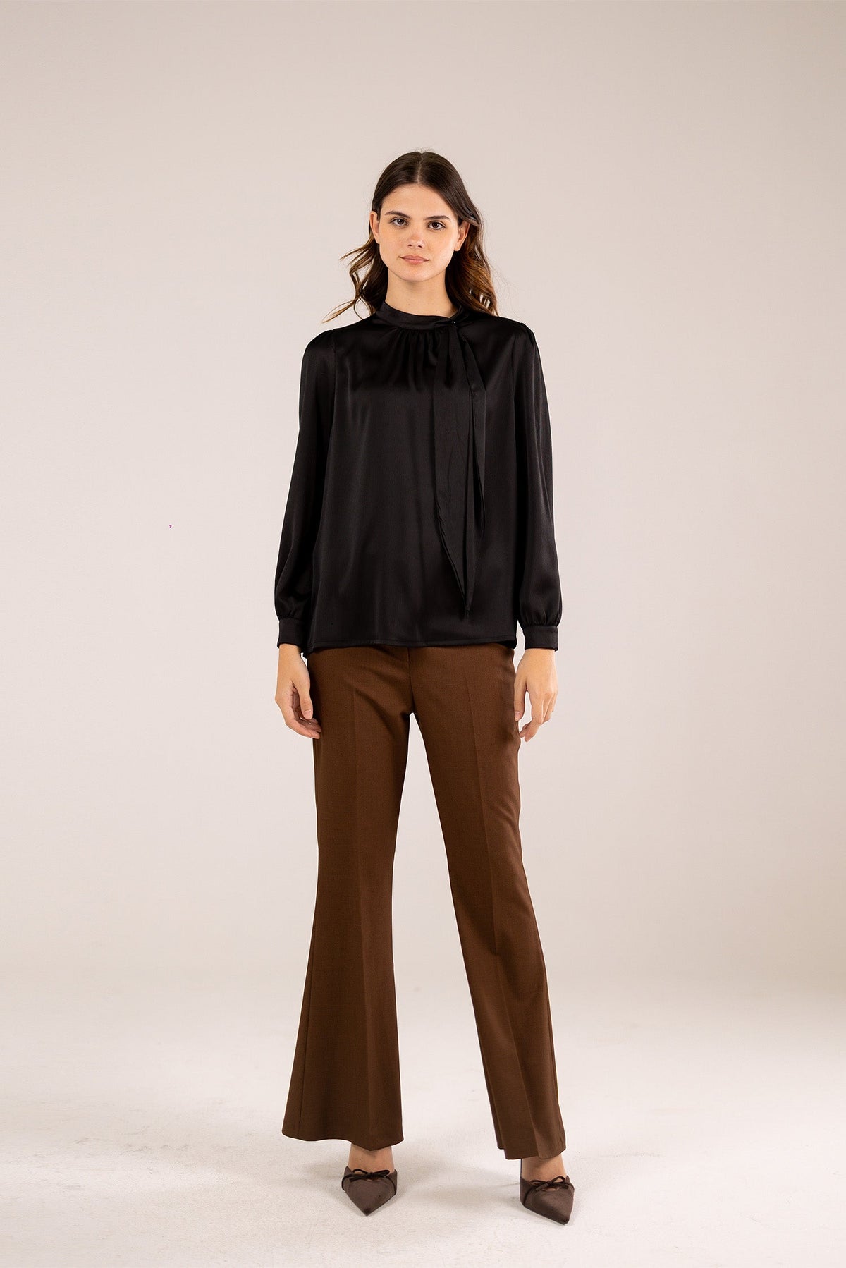 A Soft Satin Blouse