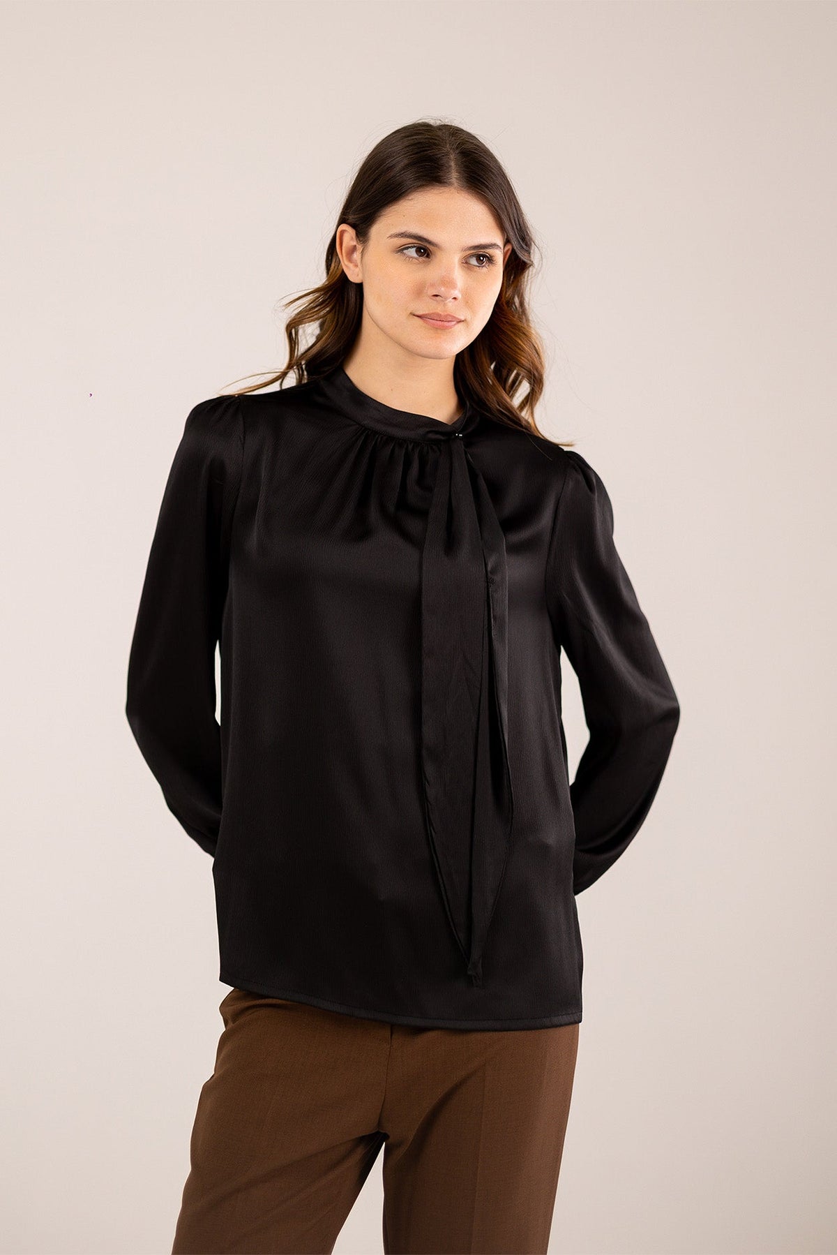 A Soft Satin Blouse