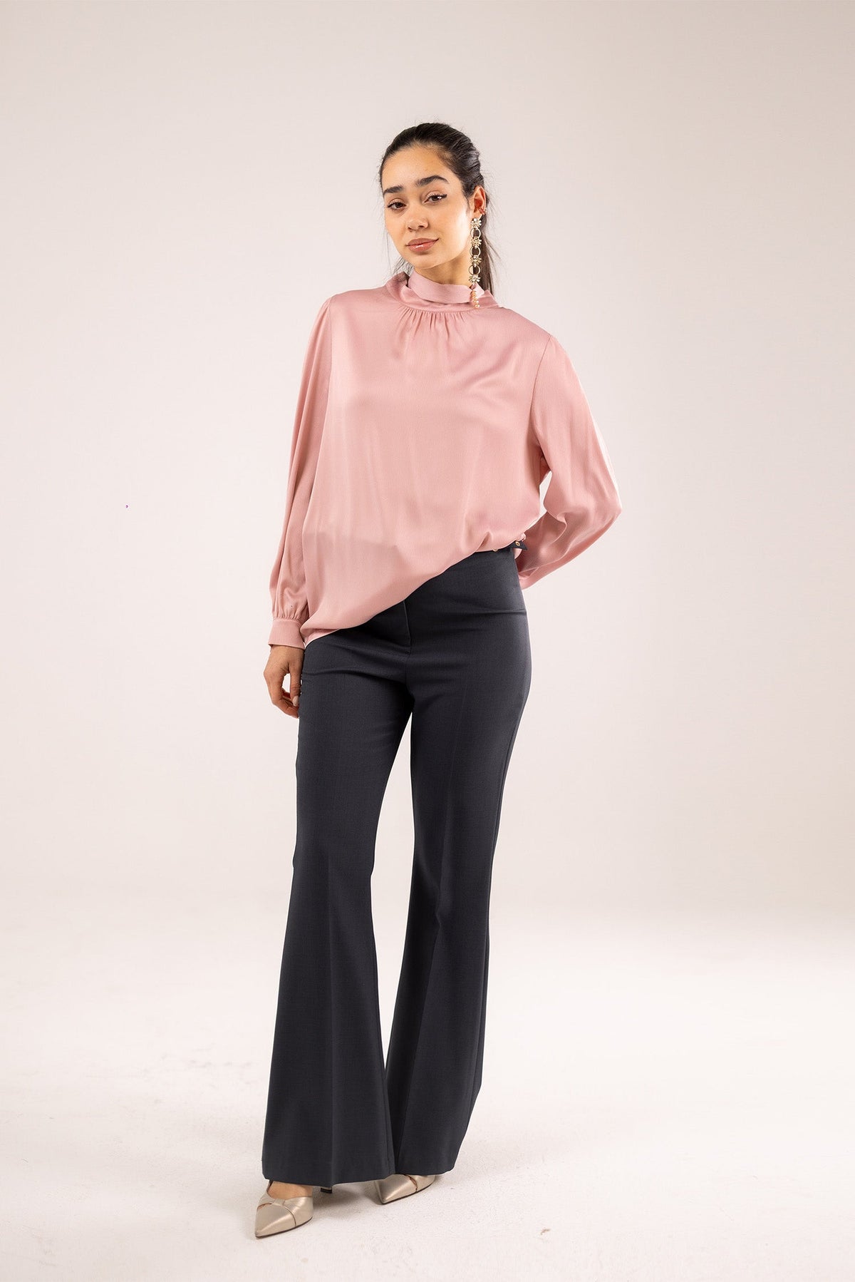 A Soft Satin Blouse