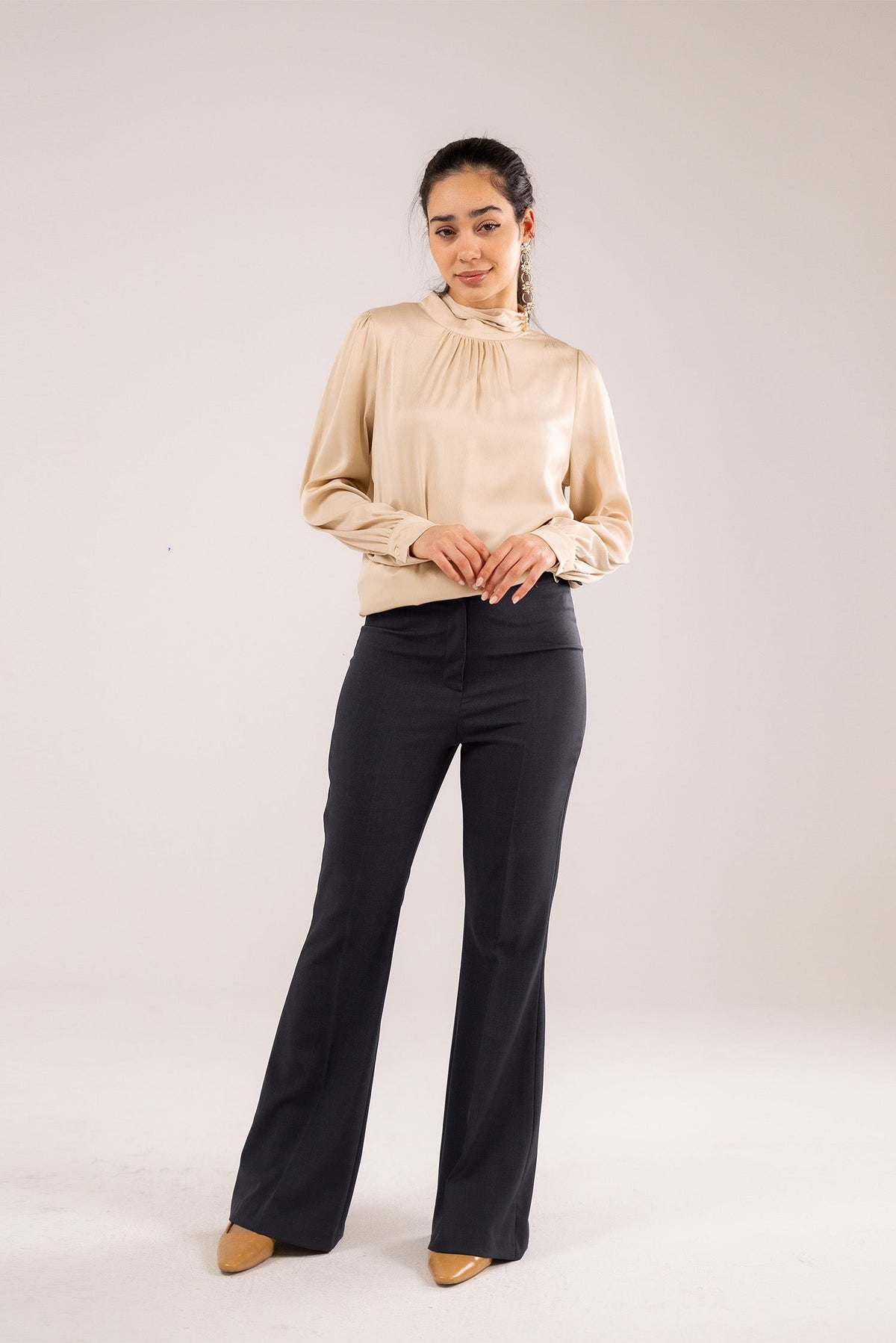 A Soft Satin Blouse