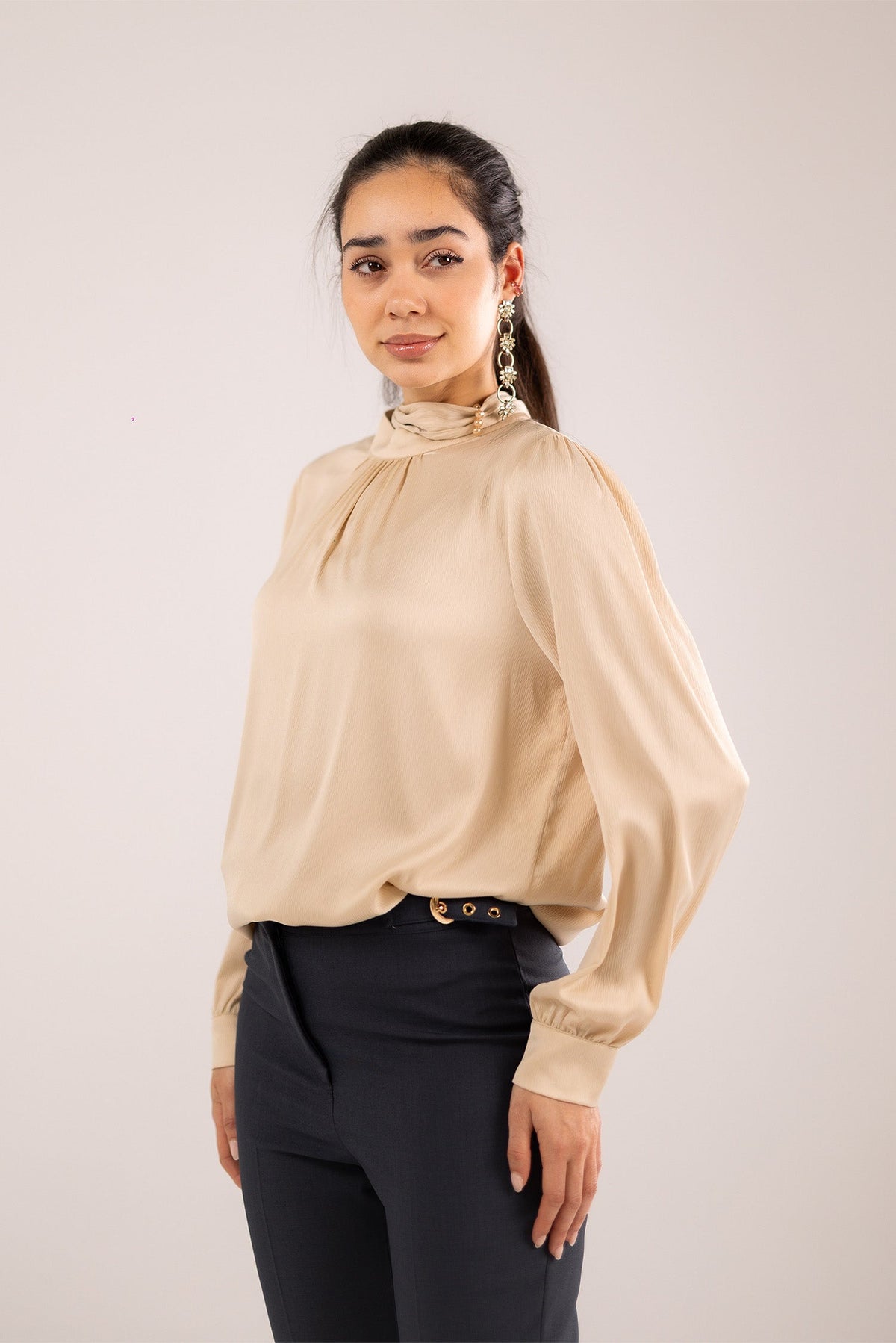 A Soft Satin Blouse