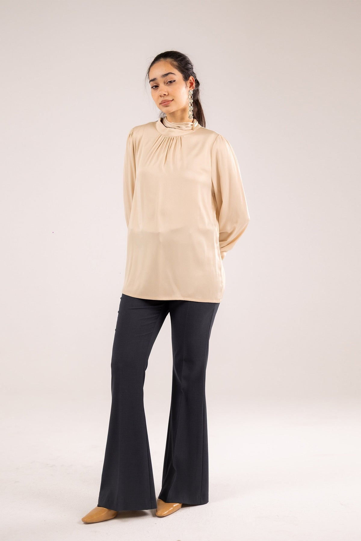 A Soft Satin Blouse