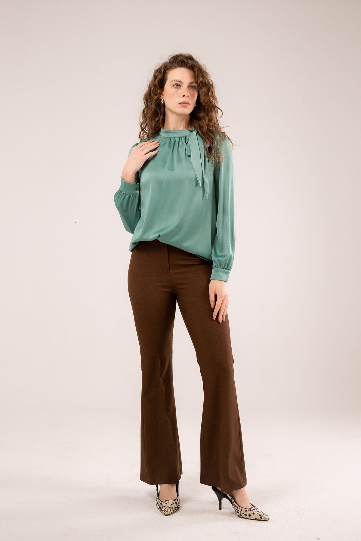 A Soft Satin Blouse