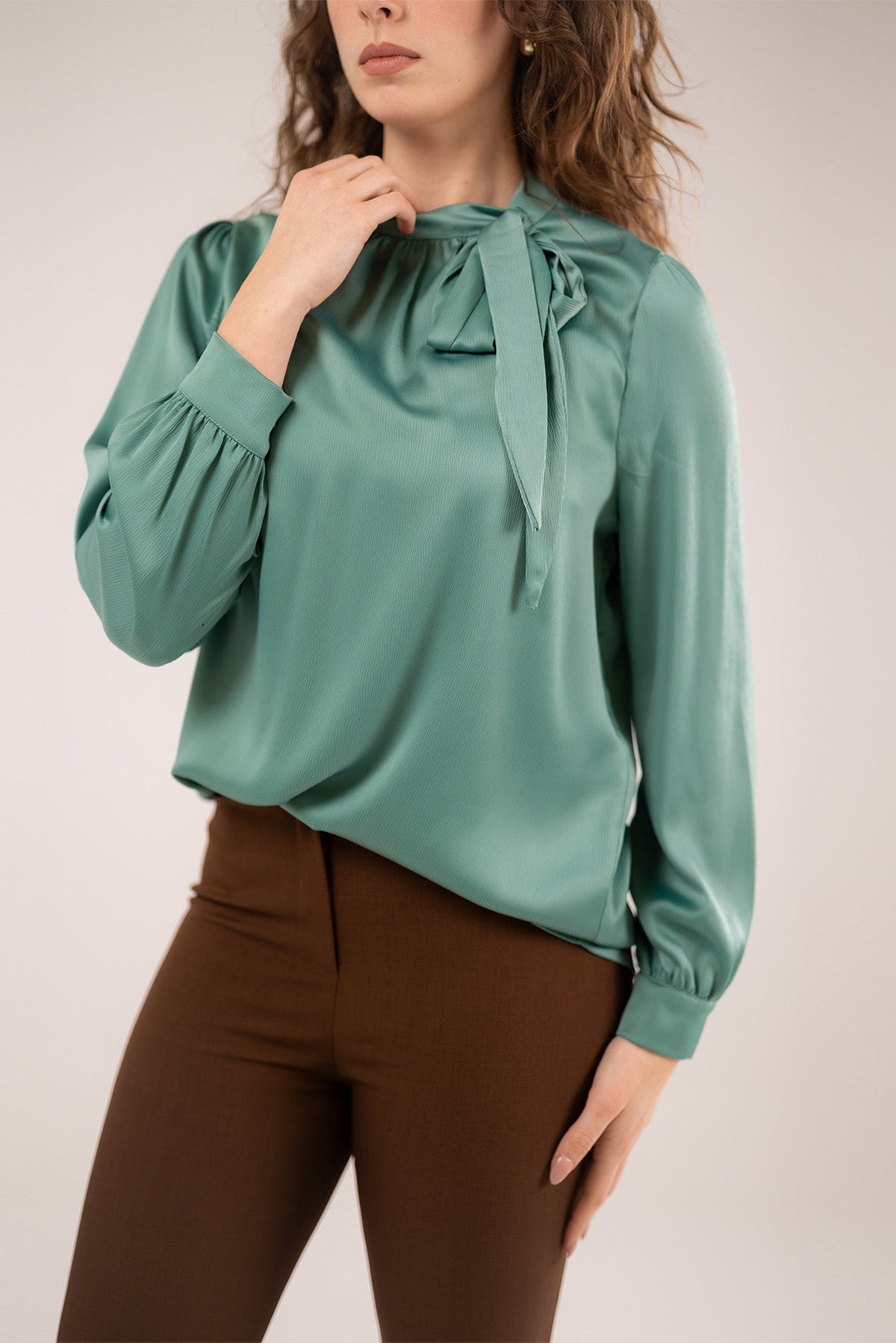 A Soft Satin Blouse