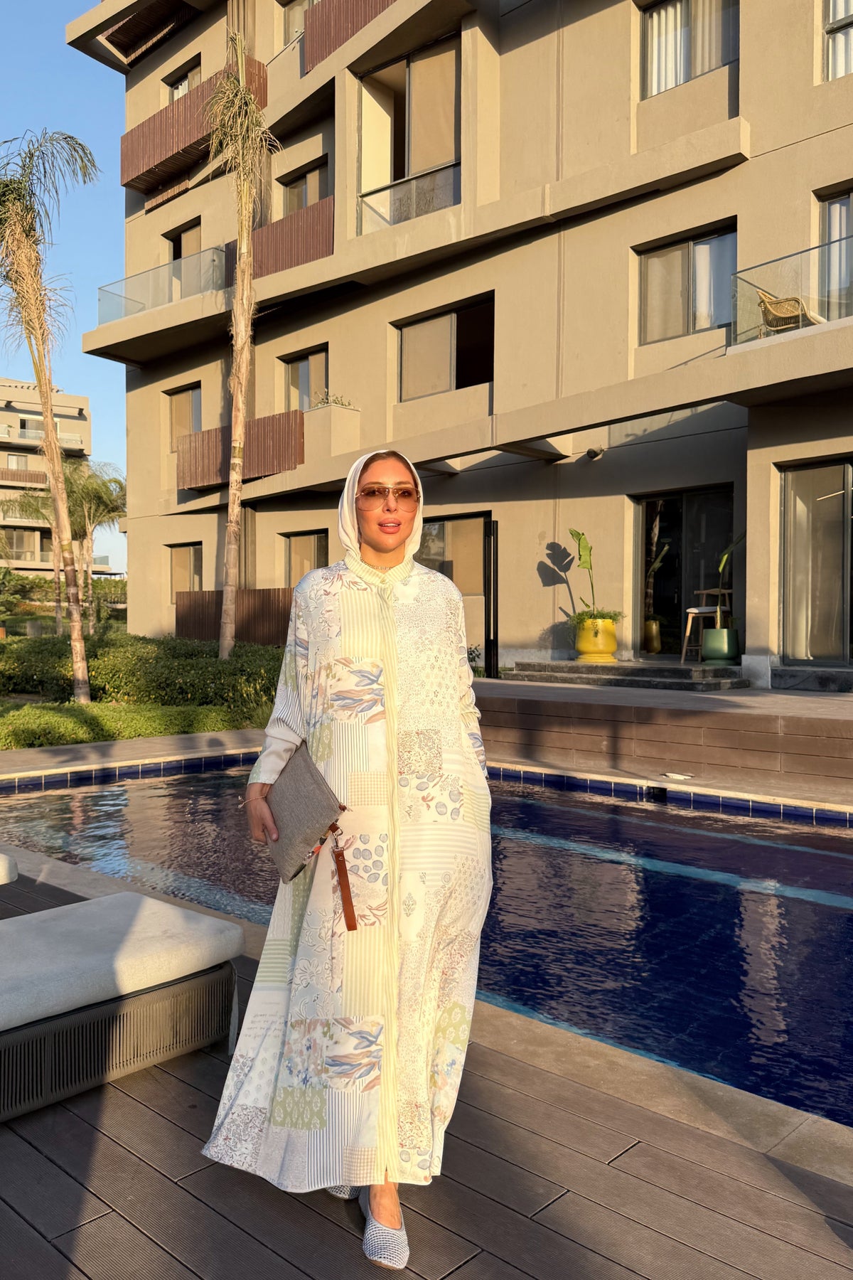 Patchwork Print Shirt Maxi Dress
