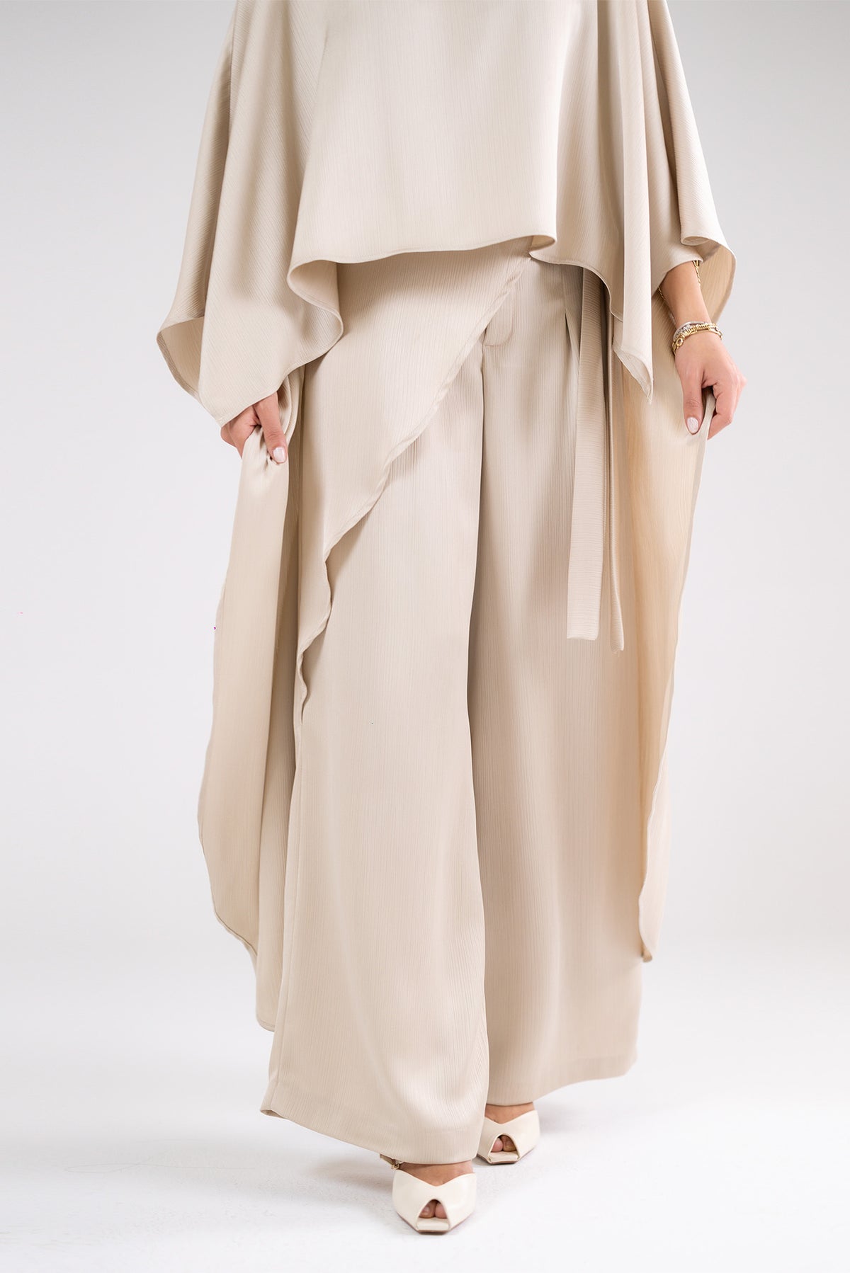 Satin Silk Draped Pants