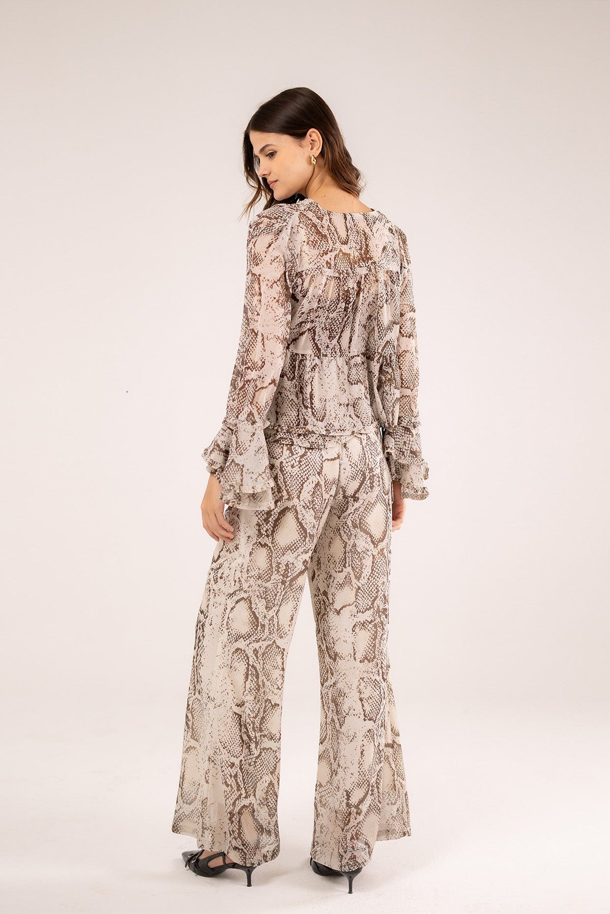 High-Waist Wide-Leg Trousers
