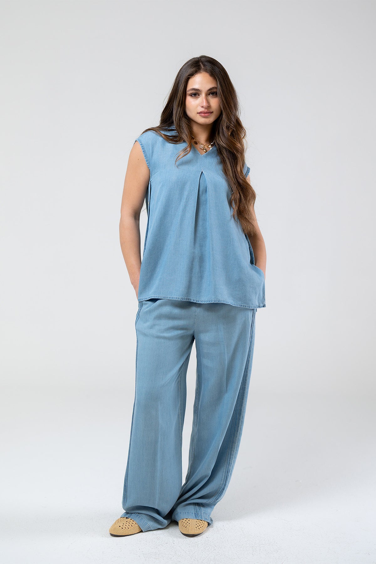 Light Denim Top