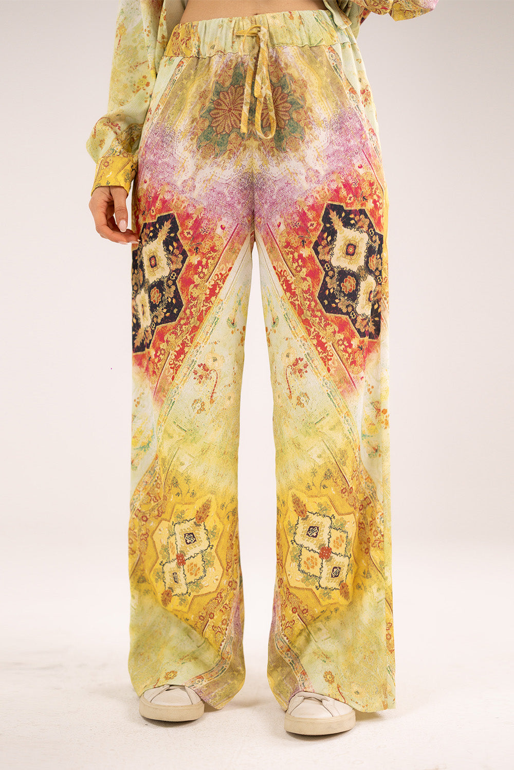 The Mosaic Wide-Leg Trousers
