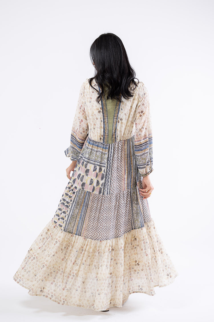 Patchwork Maxi Dress