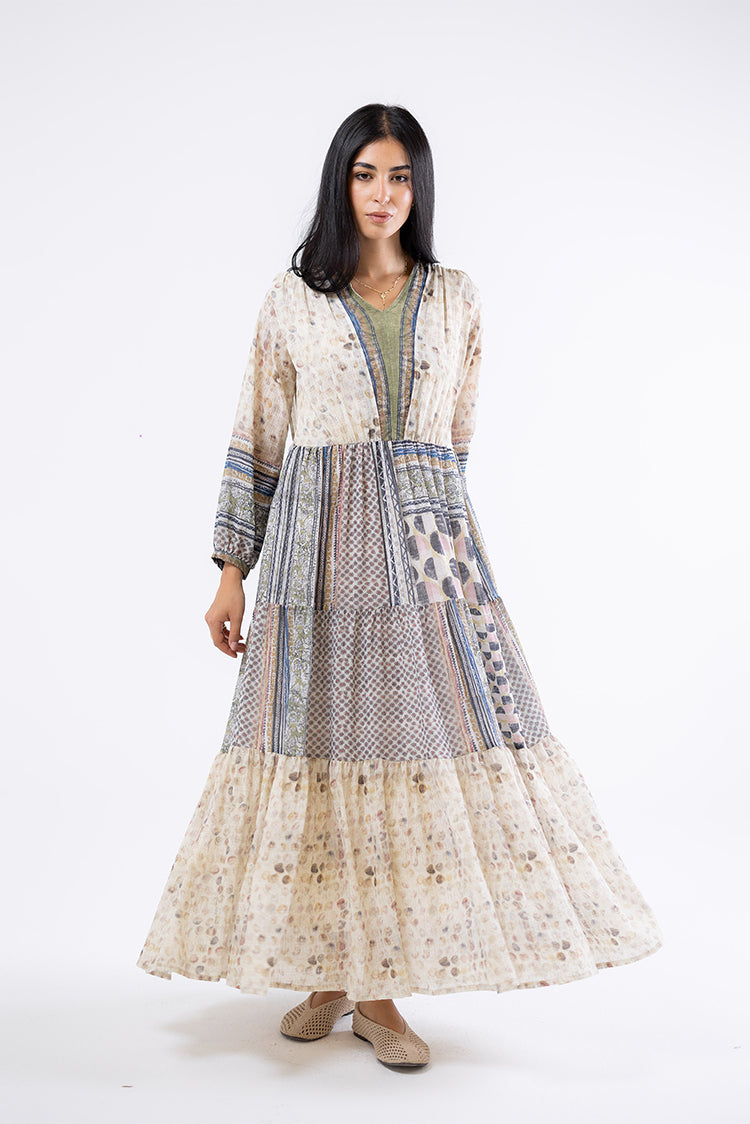 Patchwork Maxi Dress