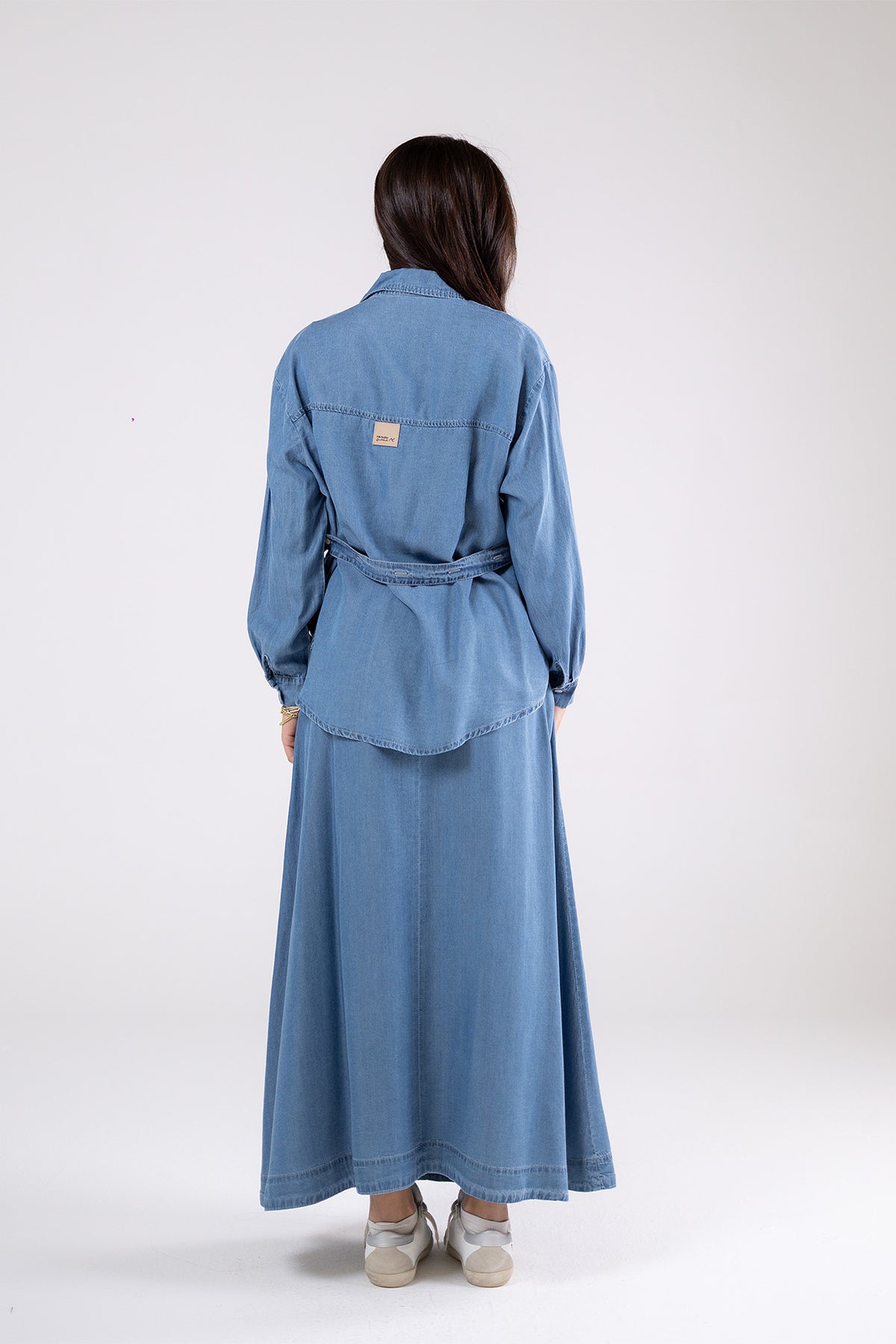 Light Denim Wrap Shirt