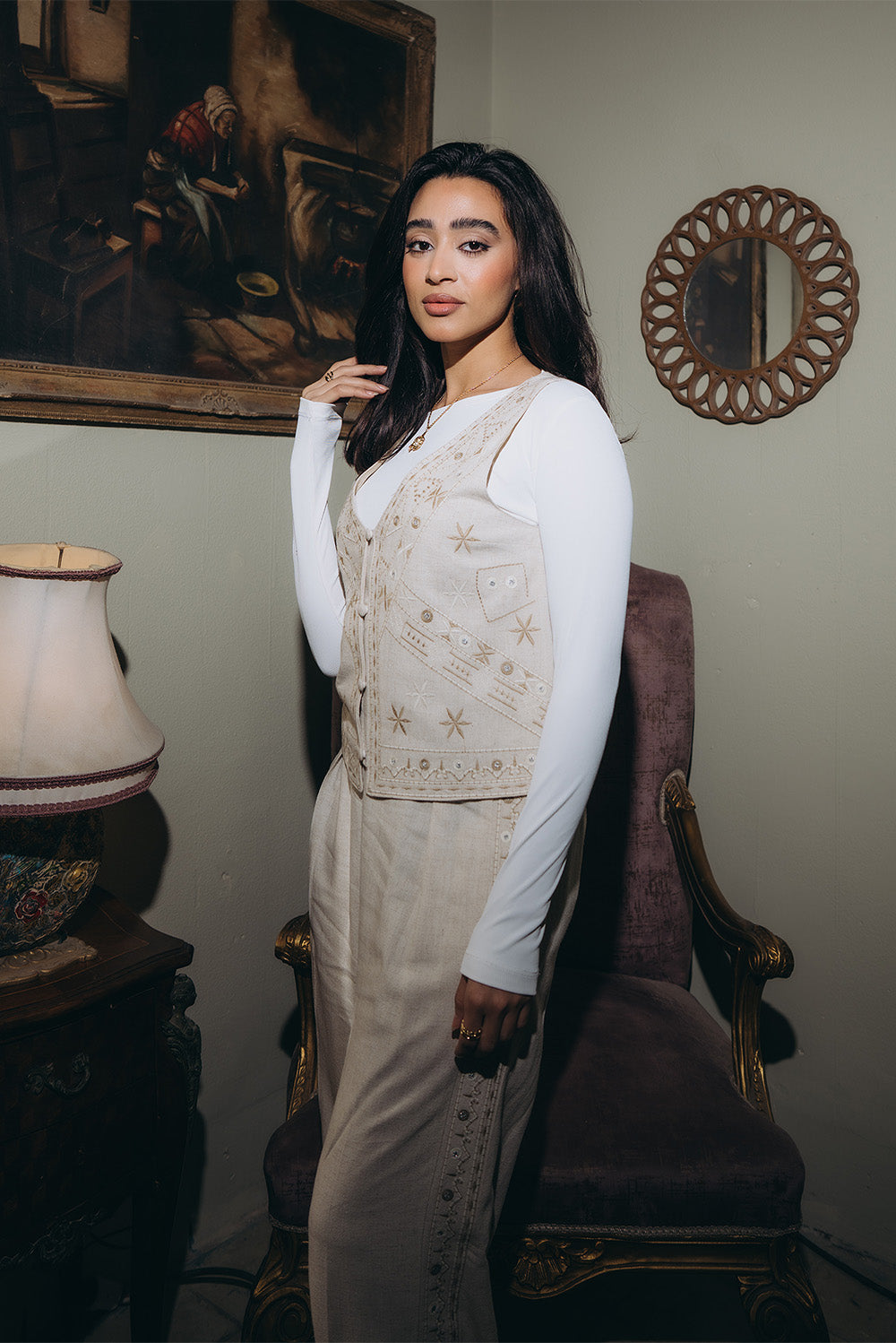 Embroidered Vest