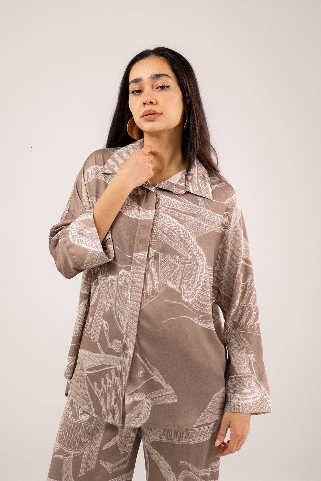 Silky Printed Blouse