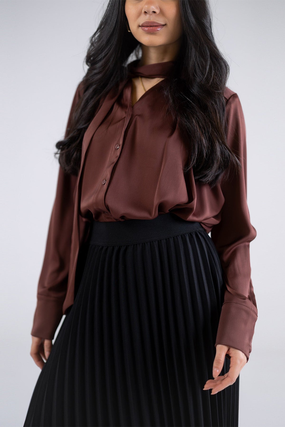 Plissé skirt