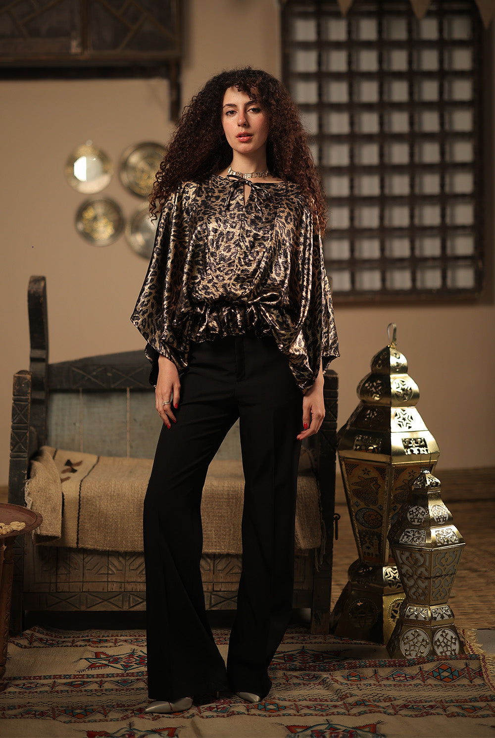 Wild Drape Satin Top
