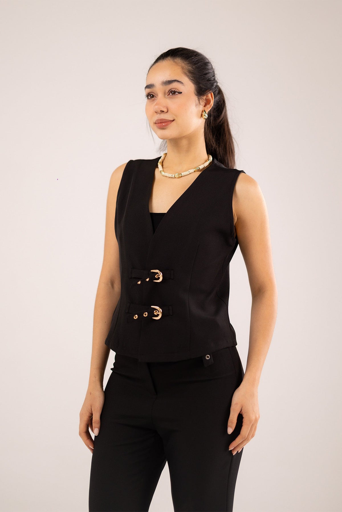 Structured Buckle Vest