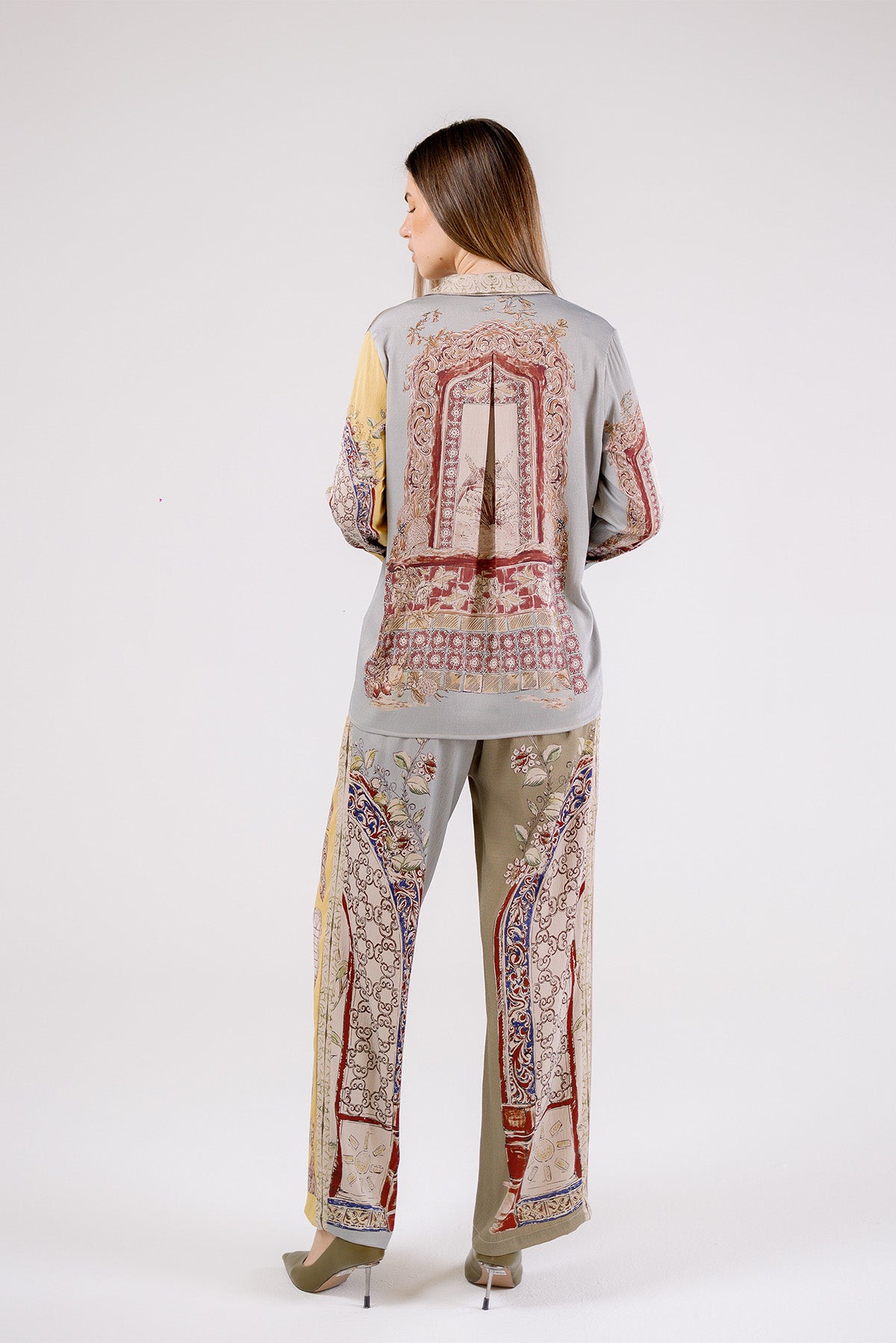 Asymmetric Wide-Leg Trousers