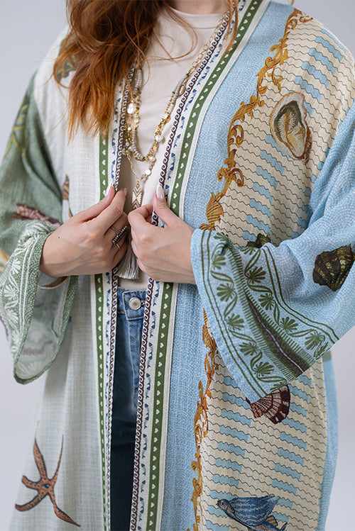 Chiffon Printed Cardigan