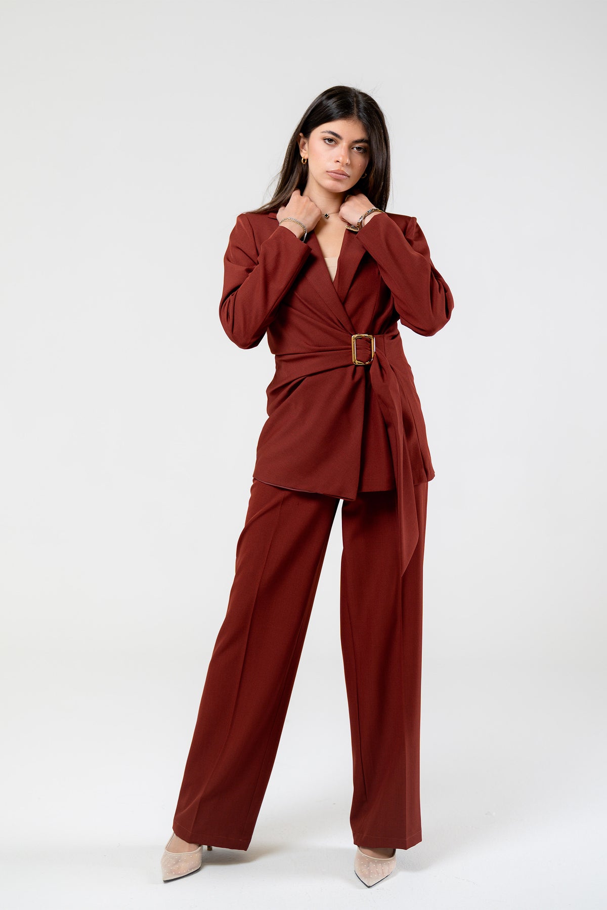 Straight-Leg Trousers