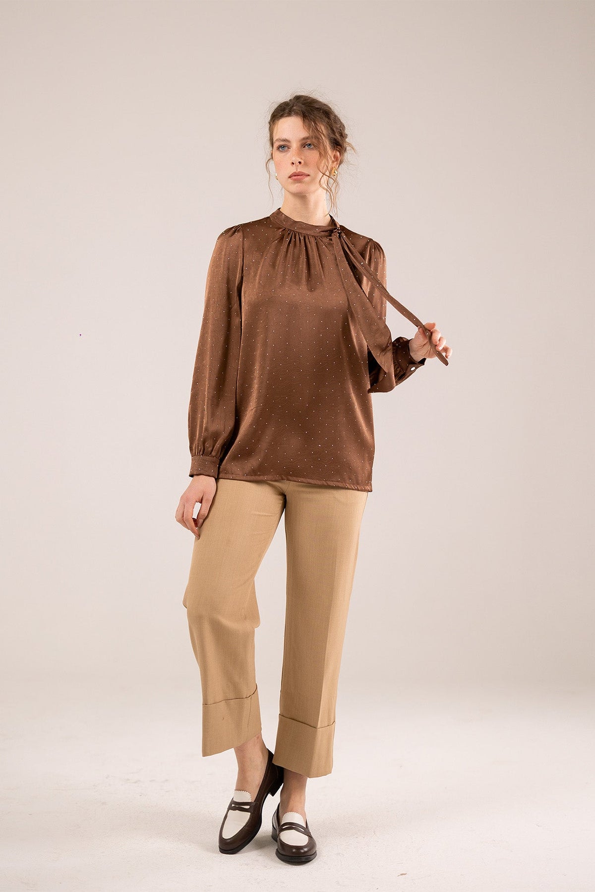 Tie-Neck Blouse