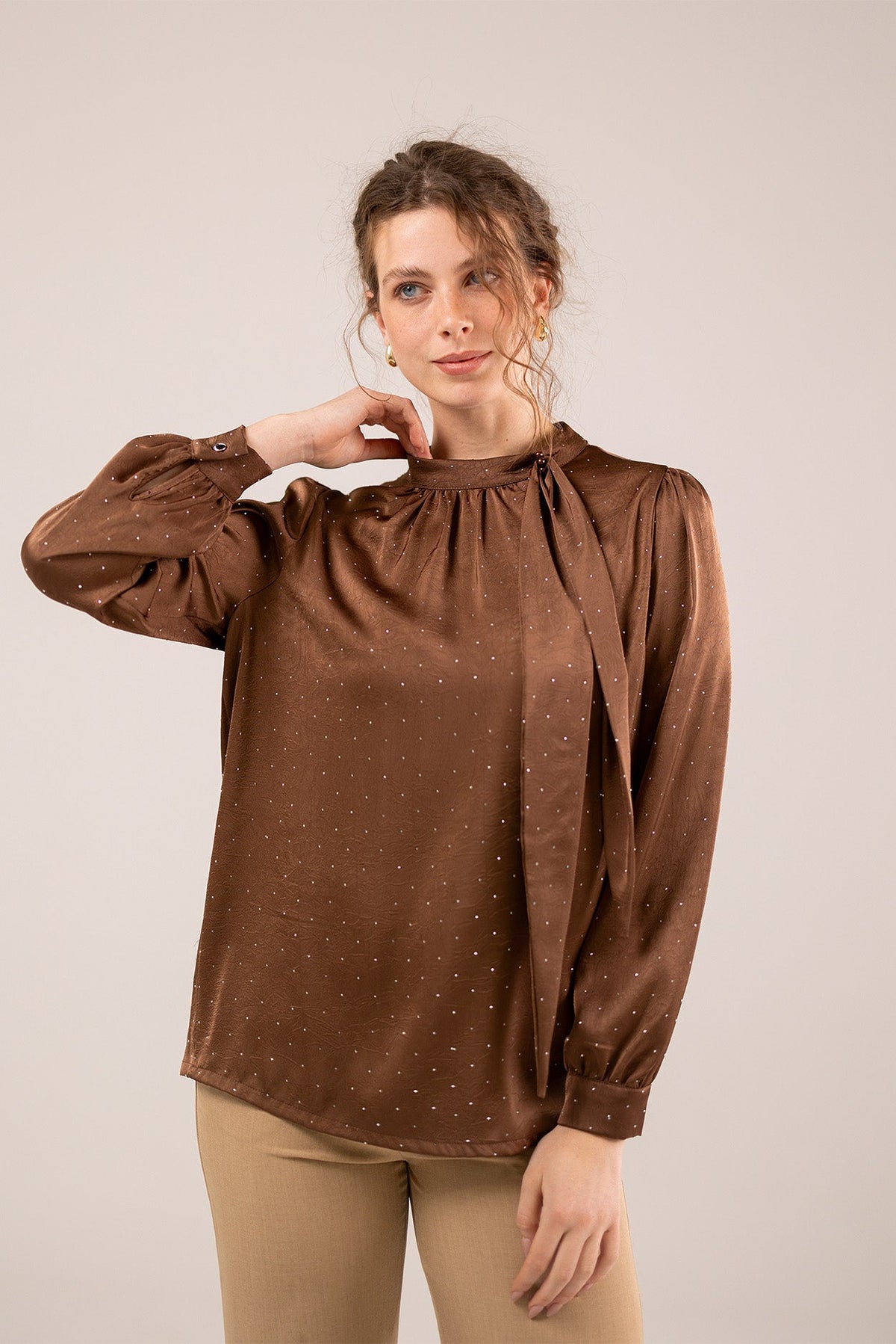 Tie-Neck Blouse