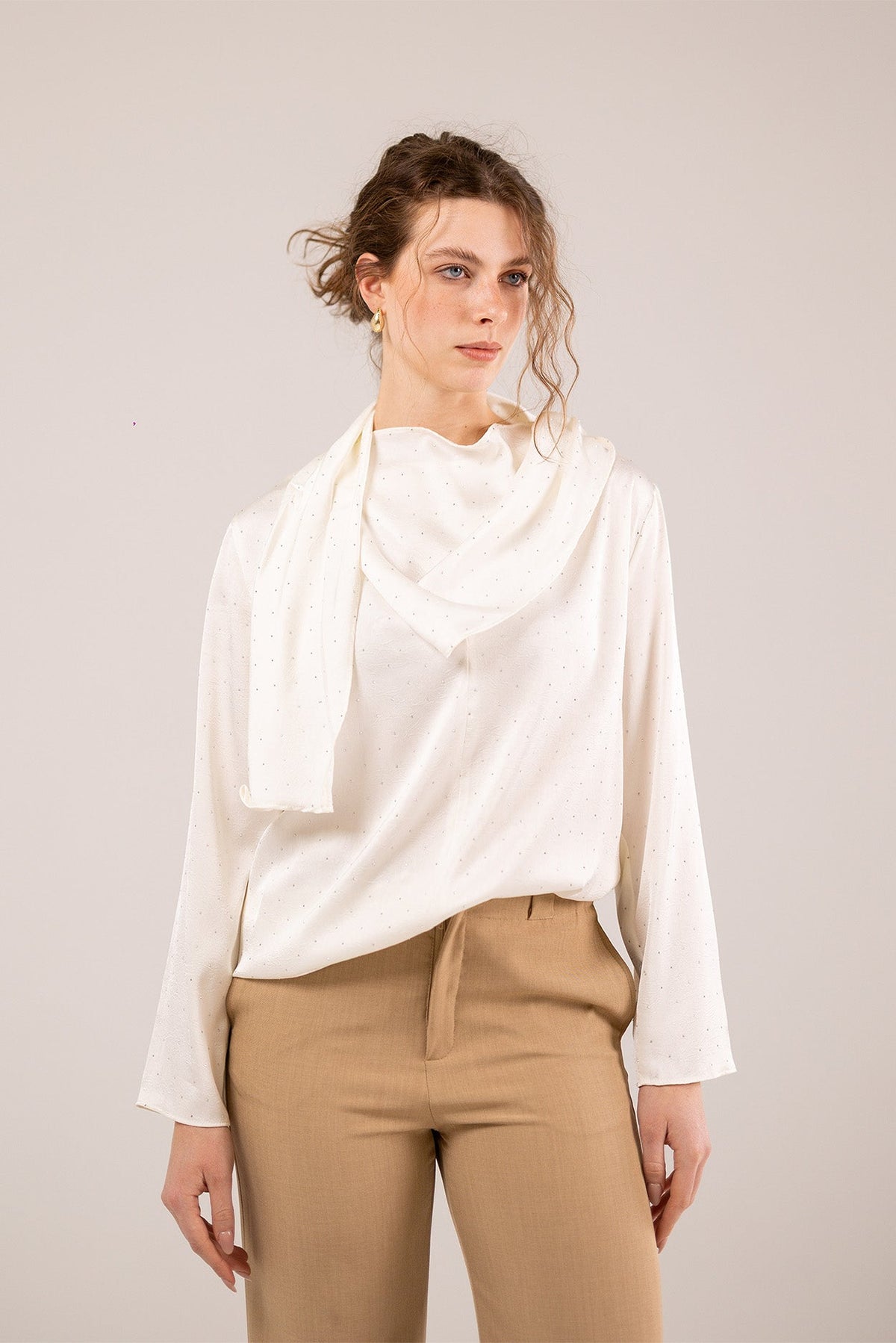 Tie-Neck Blouse