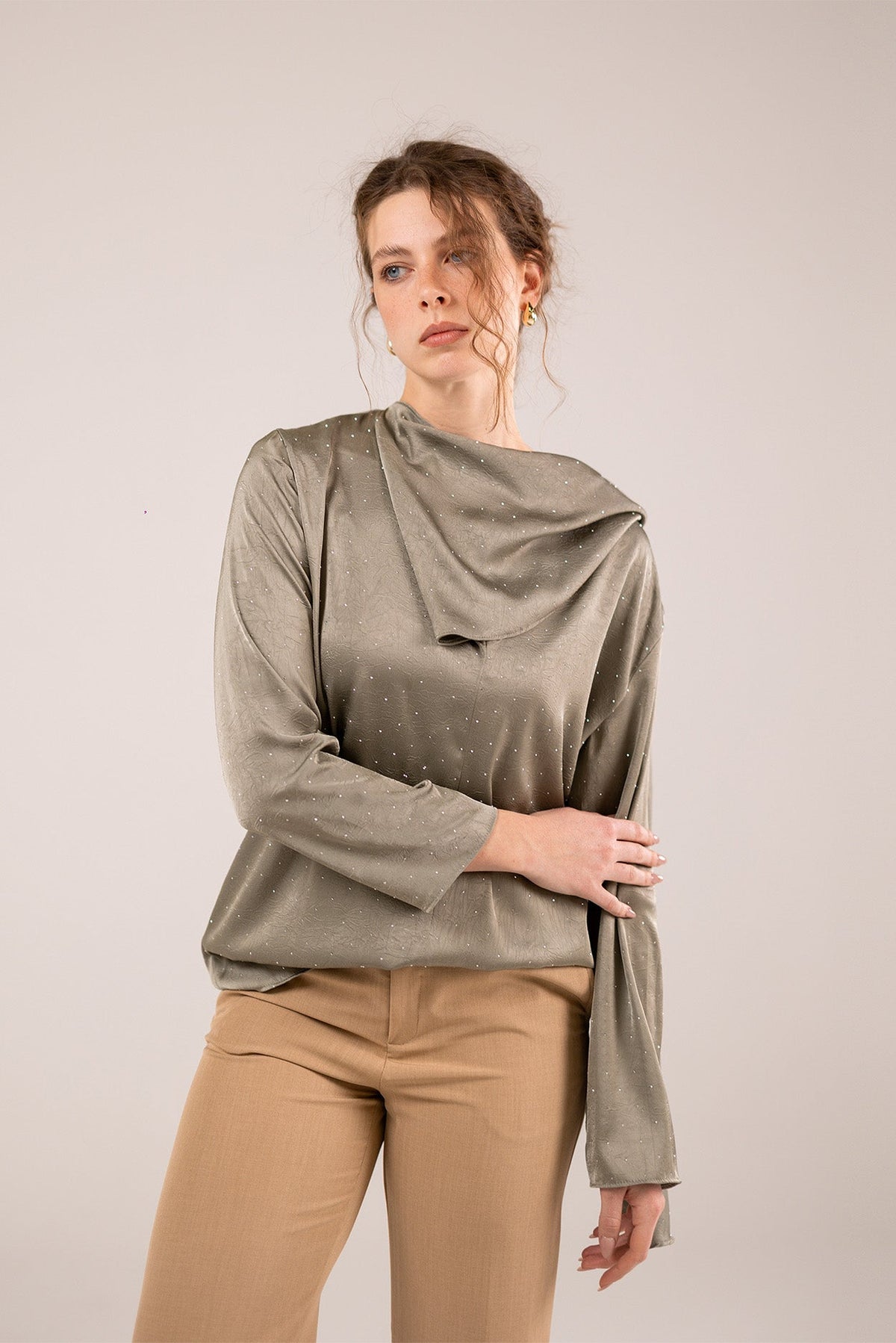 Tie-Neck Blouse