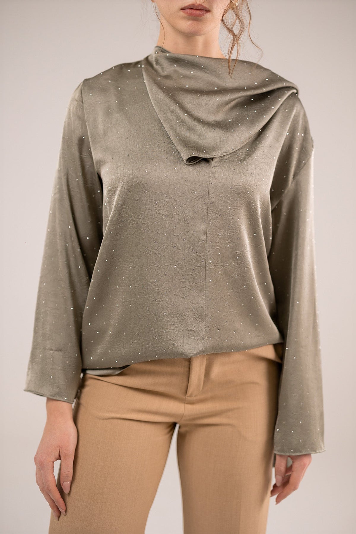 Tie-Neck Blouse