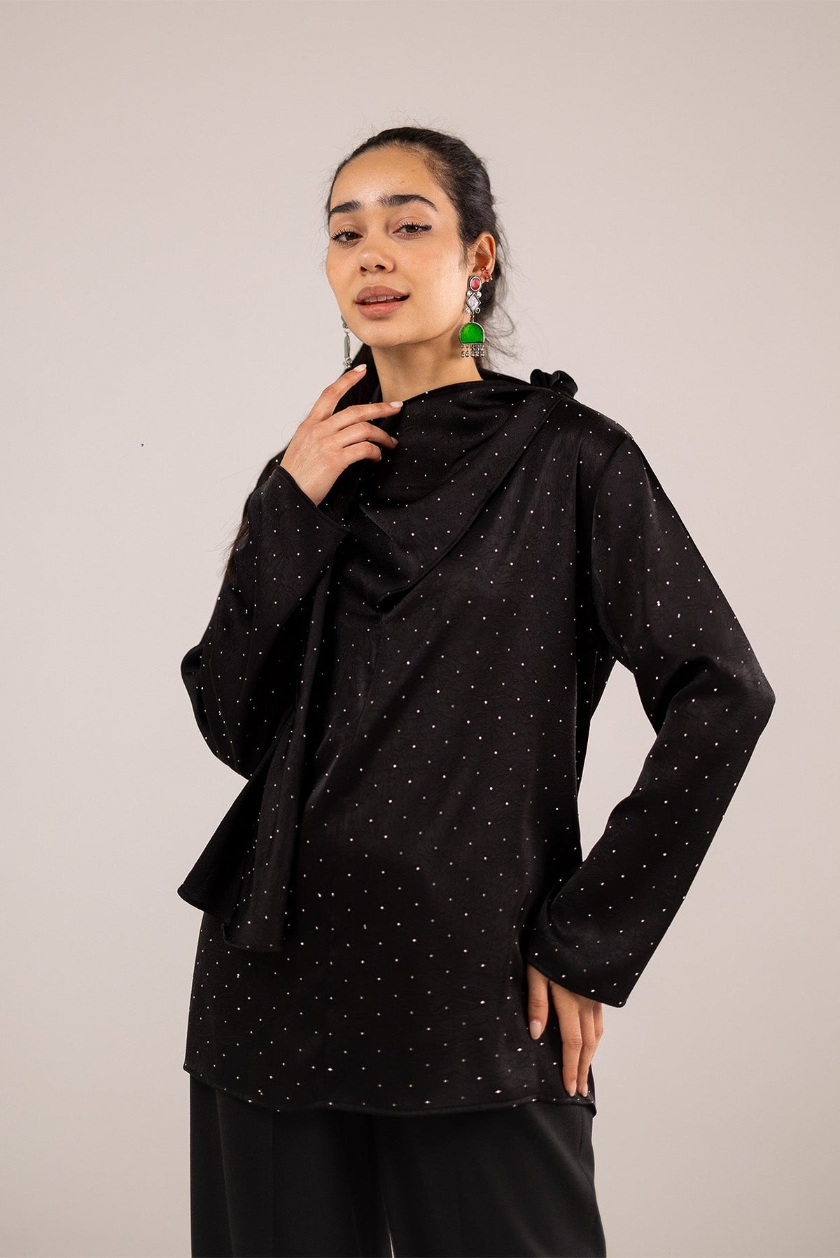 Tie-Neck Blouse
