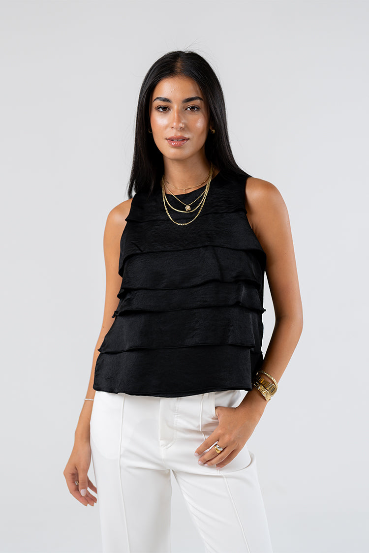 Layered Ruffle Blouse
