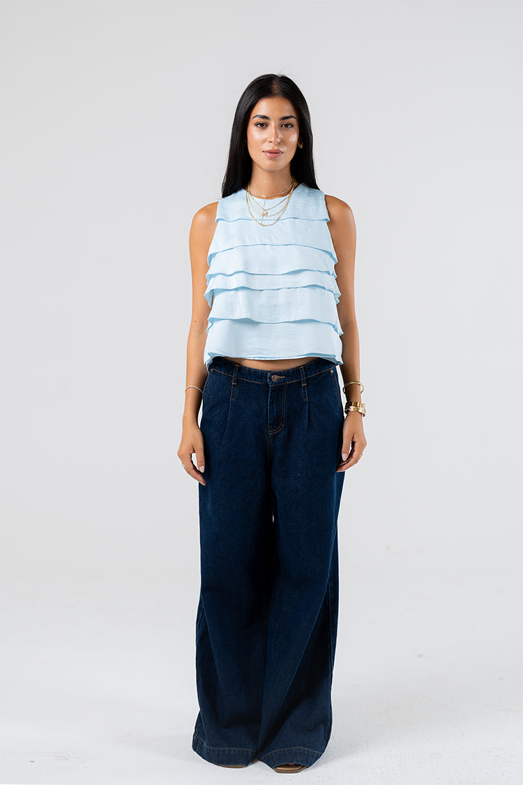 Layered Ruffle Blouse