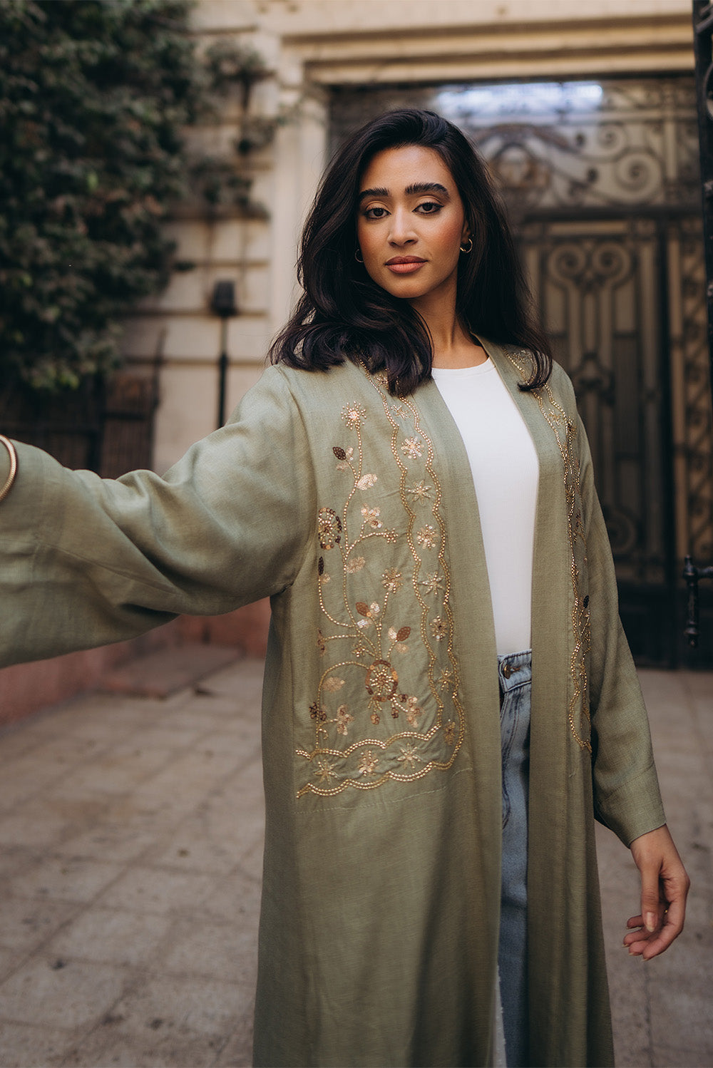 Sequined Kimono