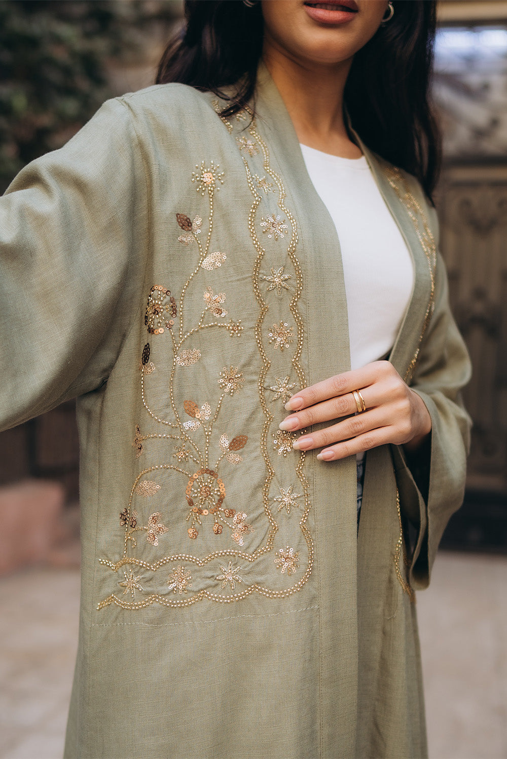 Sequined Kimono