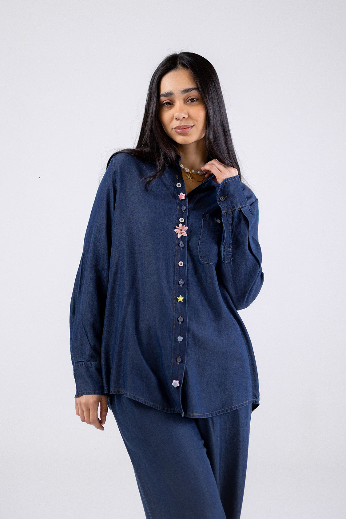 Denim Button Shirt