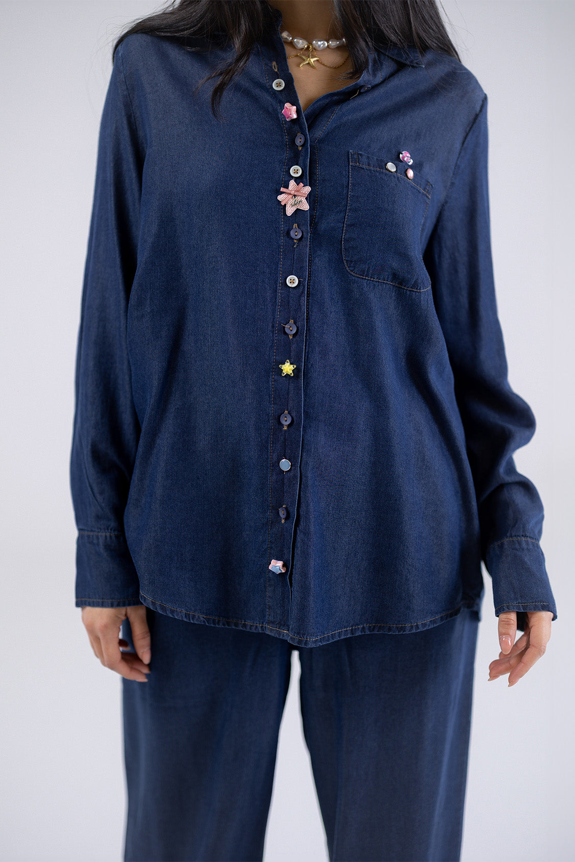 Denim Button Shirt