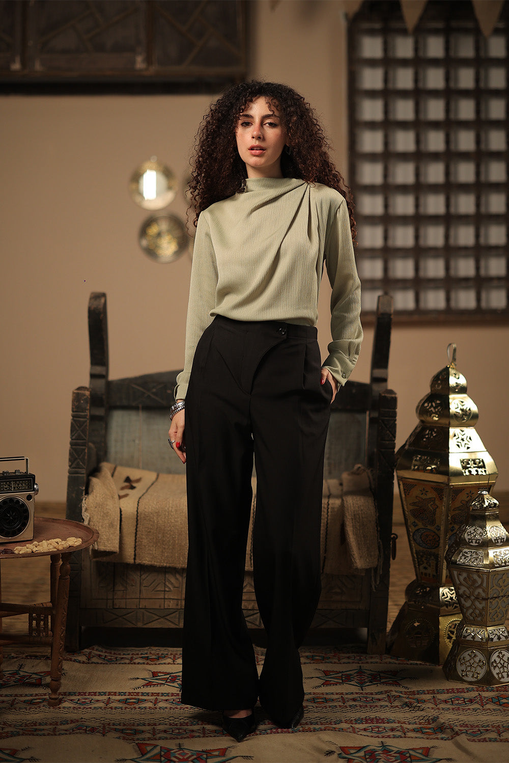 Soft Pleat  Blouse