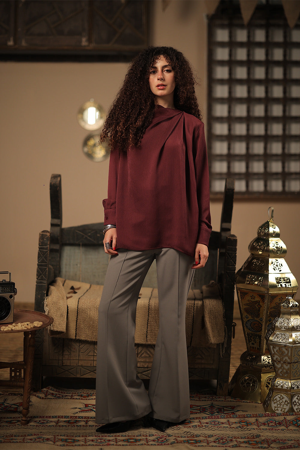 Soft Pleat  Blouse