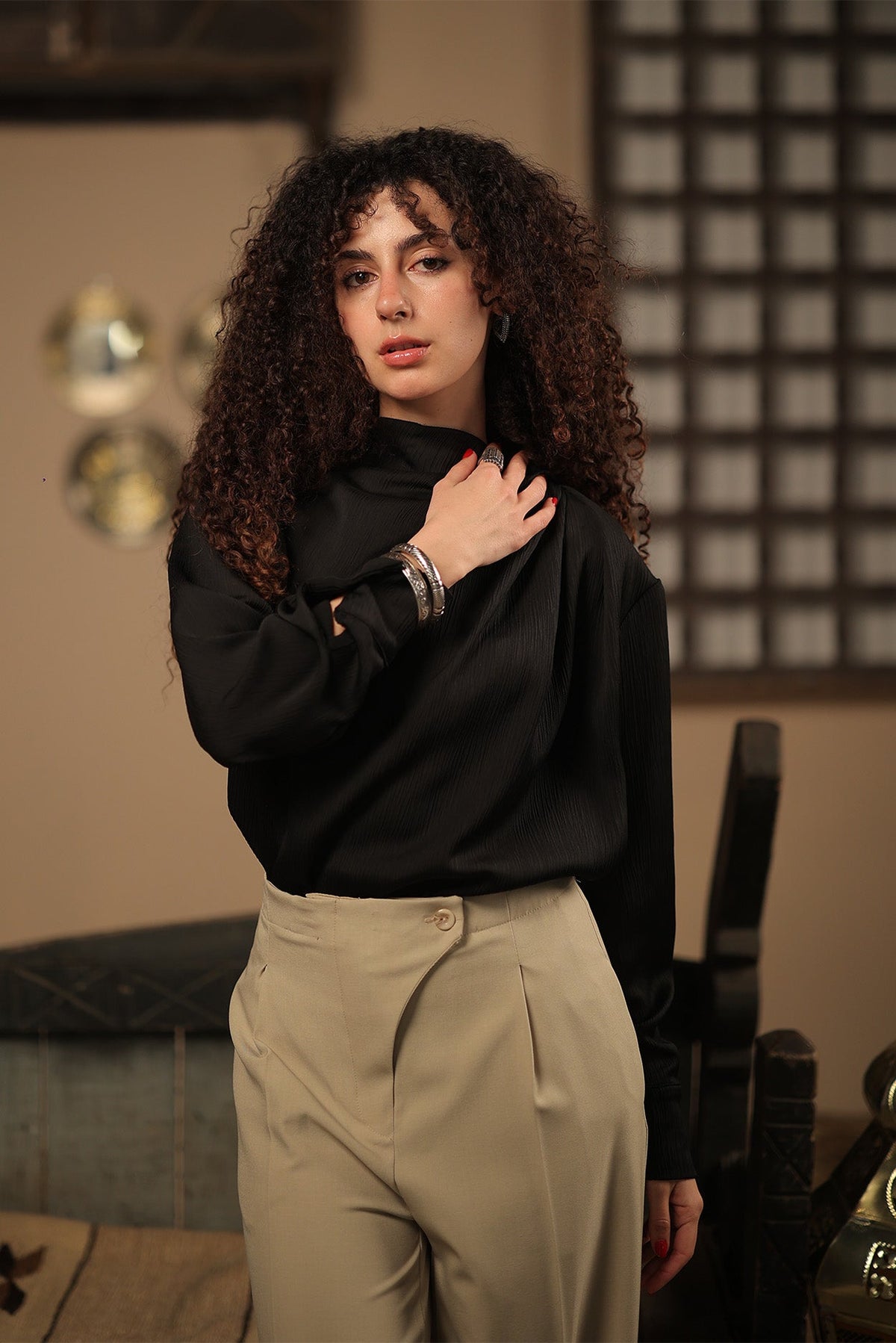 Soft Pleat  Blouse
