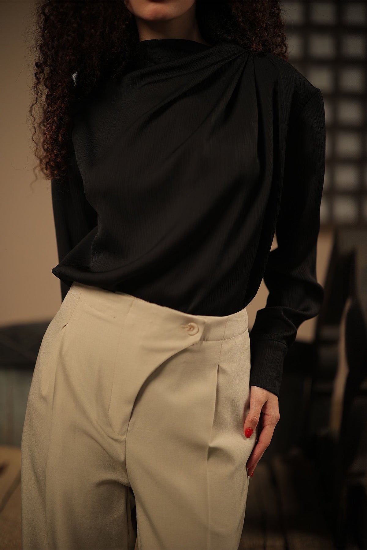 Soft Pleat  Blouse
