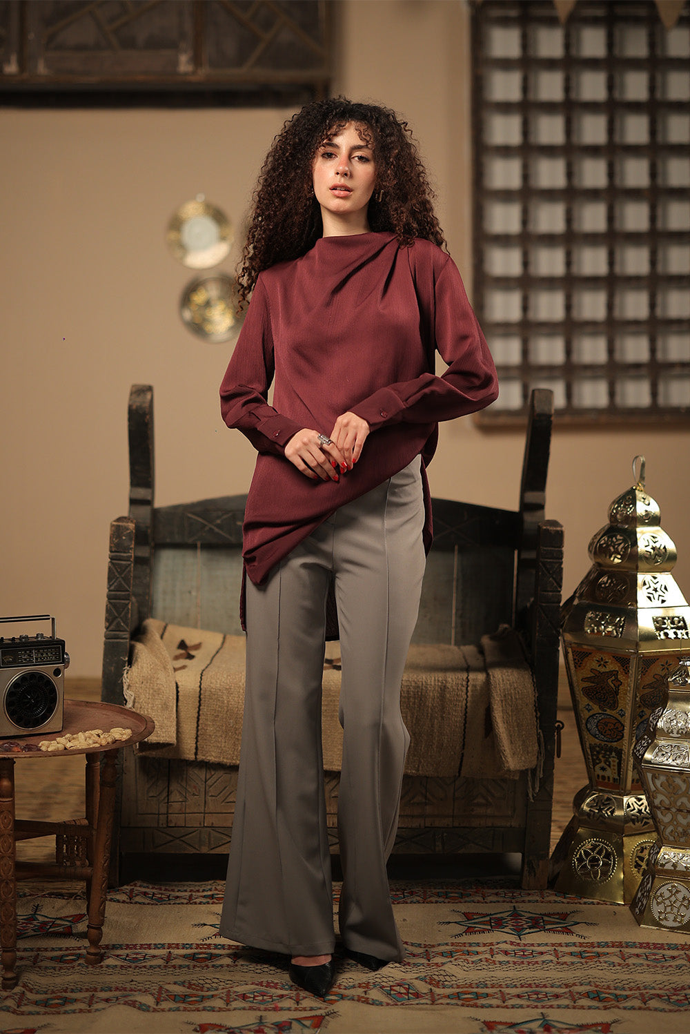 Soft Pleat  Blouse