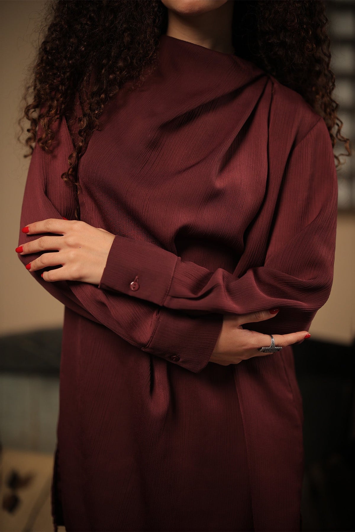 Soft Pleat  Blouse