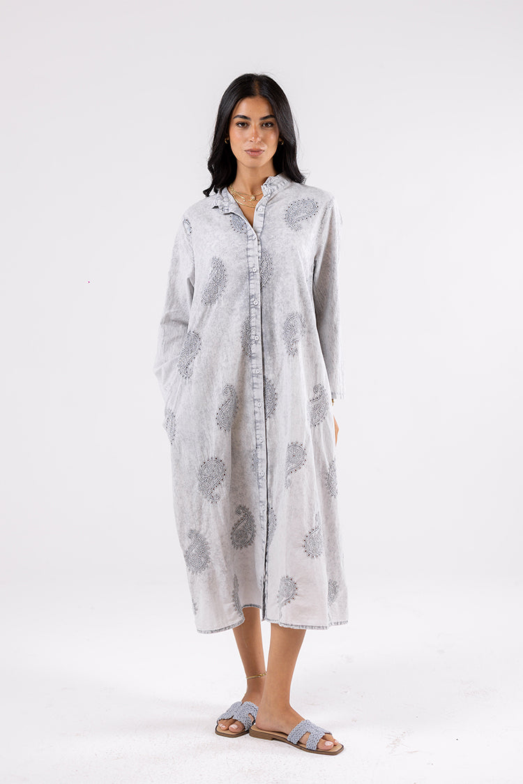 Printed Shirt Dress