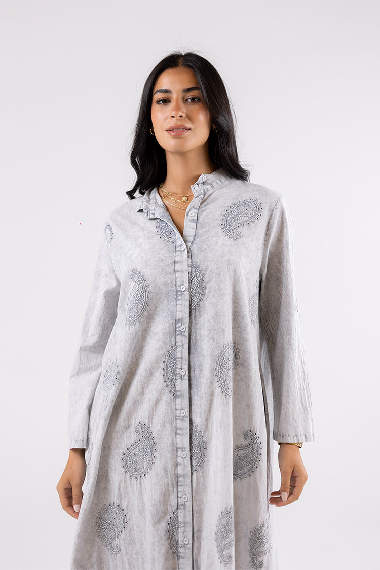 Printed Shirt Dress
