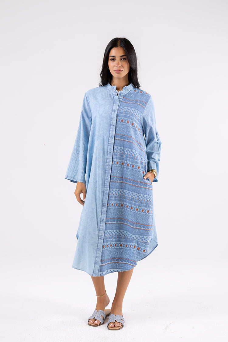 Embroidered Midi Dress