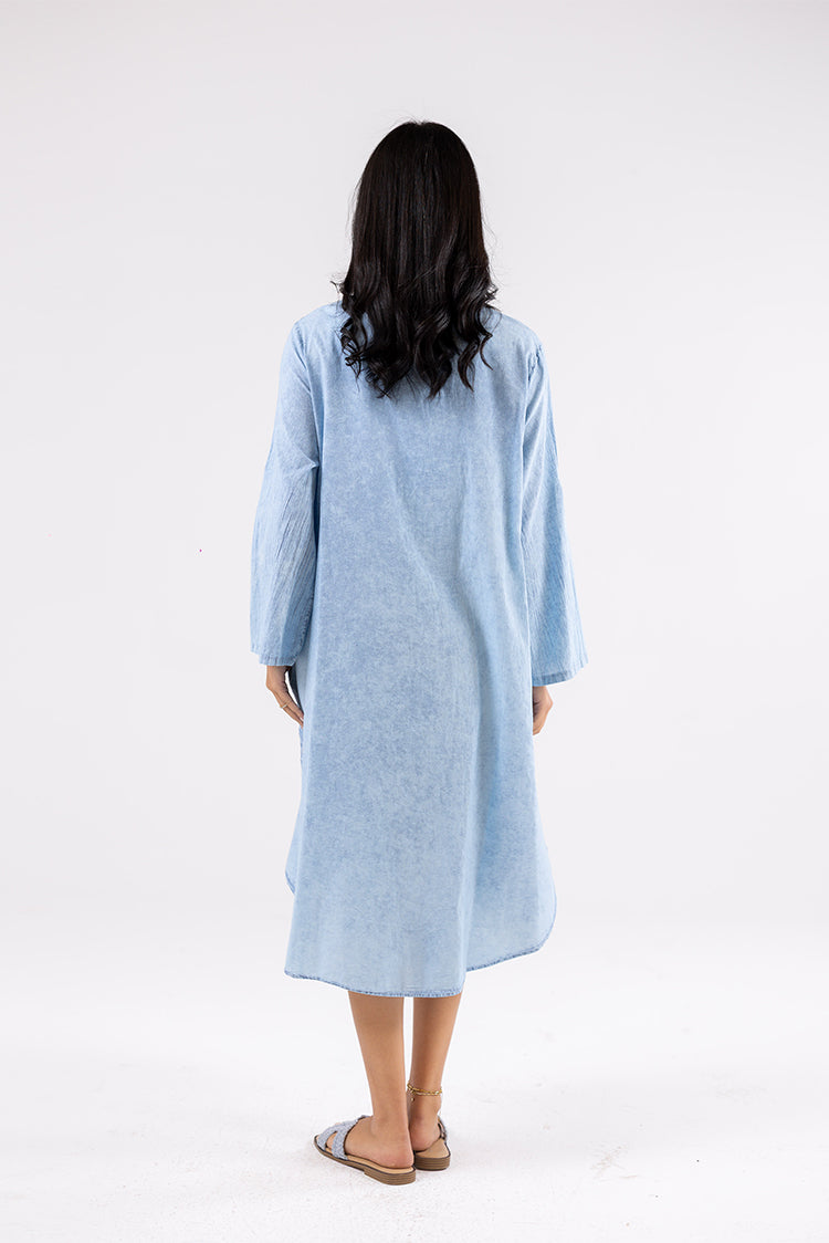 Embroidered Midi Dress